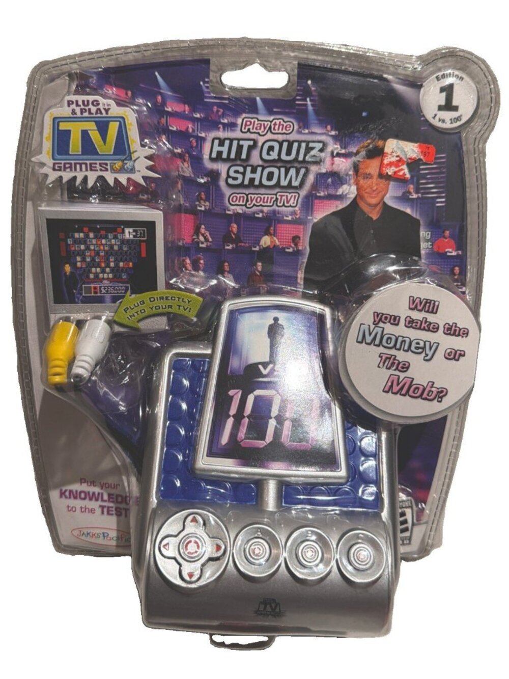 New Factory Sealed 1 vs 100 Plug &Play TV Video Game Jakks Pacific Bob Sagat
